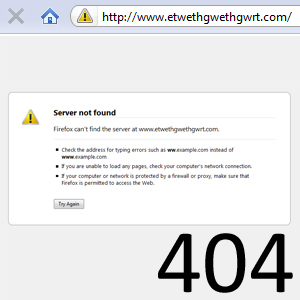 404 Not Found Error Code